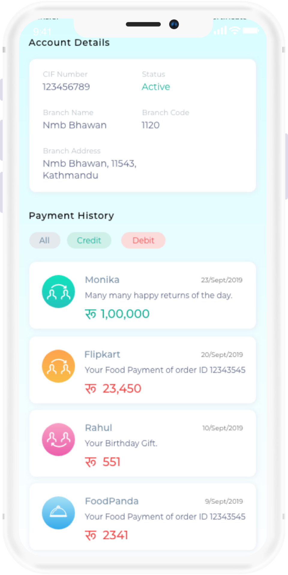screenshot of PayNet Banking Platform